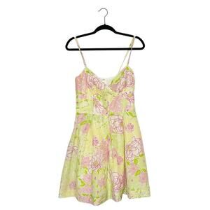 Lilly Pulitzer Silk Floral Sleeveless Dress Womem's Size 8
